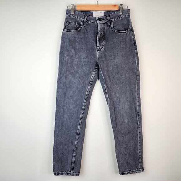 Everlane 90's Cheeky Jean 26 Ankle Black Wash Button Fly Denim - Picture 2 of 9